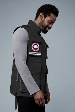 Chamarras Canada Goose Hombre México - The Journey Chalecos Negros KI6987532